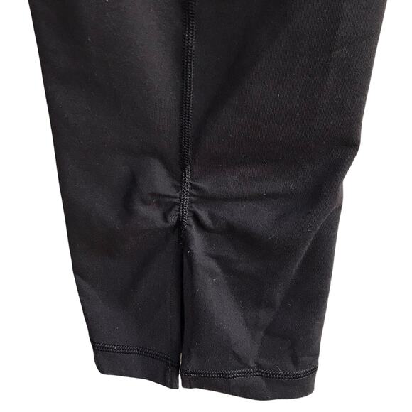 Lululemon Gather and Crow Crops Capris Leggings Size 4 Black Tonka Stripe Cashew - Picture 9 of 15